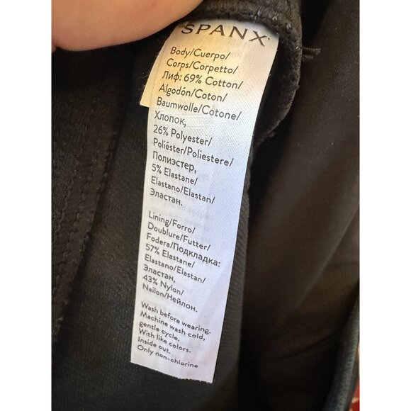Spanx Skinny Pull On Jeans Womens Medium Dark Blue Legging Jegging Jeans Pants - Picture 11 of 11